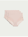 Marks & Spencer Gaćice do struka Body Soft™, set od 3 kom Marks & Spencer ružičasta