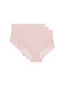 Marks & Spencer Gaćice do struka Body Soft™, set od 3 kom Marks & Spencer ružičasta
