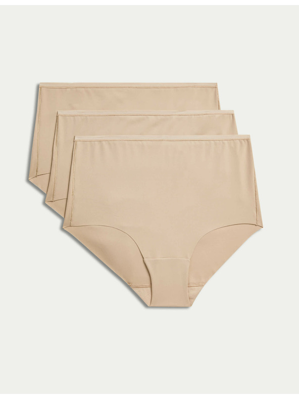 Marks & Spencer Šortkovi Flexfit™ bez vidljivih rubova visokog struka, 3 kom Marks & Spencer bež