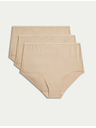 Marks & Spencer Šortkovi Flexfit™ bez vidljivih rubova visokog struka, 3 kom Marks & Spencer bež