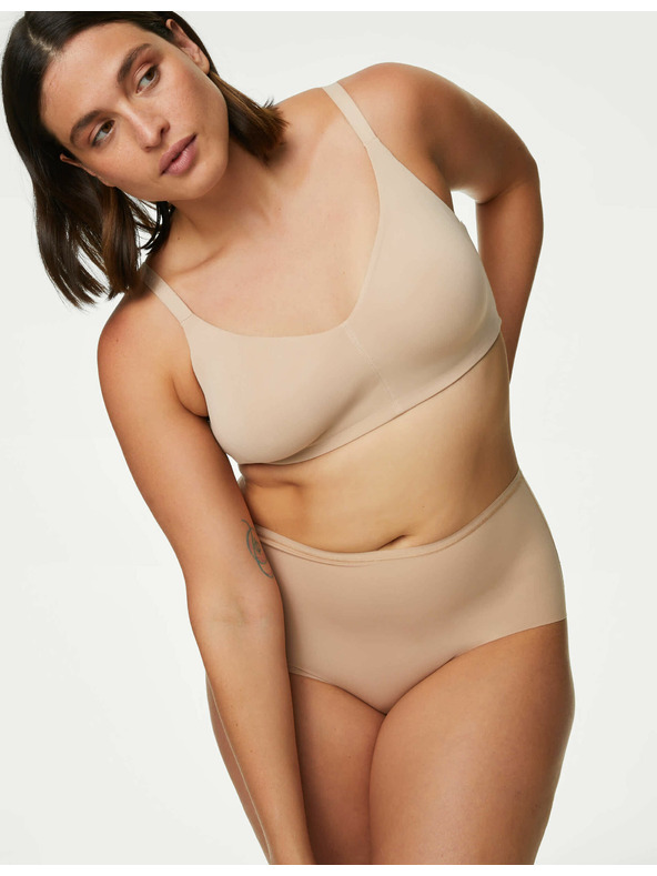 Marks & Spencer Šortkovi Flexfit™ bez vidljivih rubova visokog struka, 3 kom Marks & Spencer bež