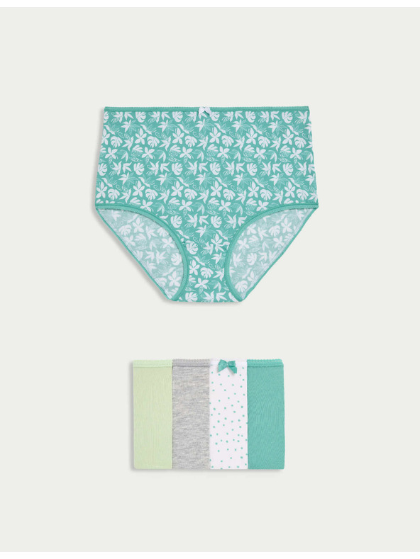 Marks & Spencer Gaćice visokog struka, od pamuka s materijalom Lycra™, 5 kom Marks & Spencer zelene