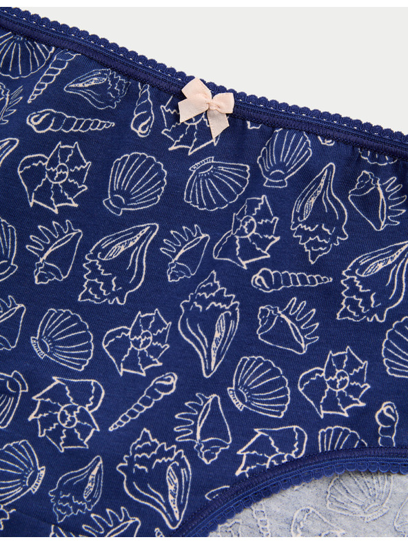 Marks & Spencer Šortkaste gaćice visokog struka, od pamuka Lycra™, 5 kom Marks & Spencer narančaste