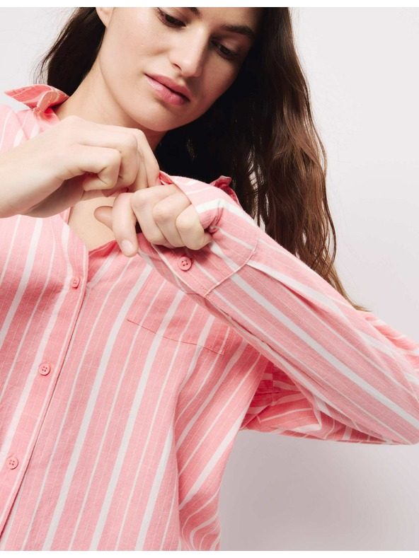 Marks & Spencer Kratki prugasti set, od čistog pamučnog batista Marks & Spencer narančasta