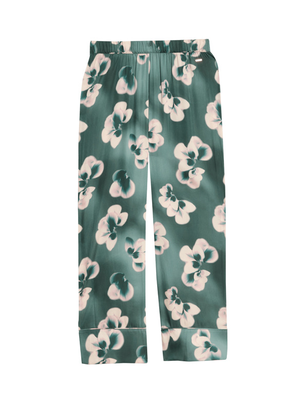 Marks & Spencer Satenaste cvjetne pidžama hlače Marks & Spencer zelena