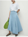 Marks & Spencer Traper maksi asimetrična suknja s naglašenim strukom Marks & Spencer mornarsko plava