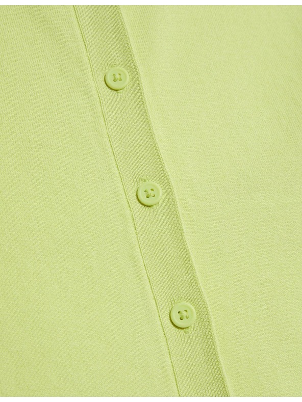 Marks & Spencer Kardigan s okruglim izrezom i gumbima sprijeda Marks & Spencer zelena