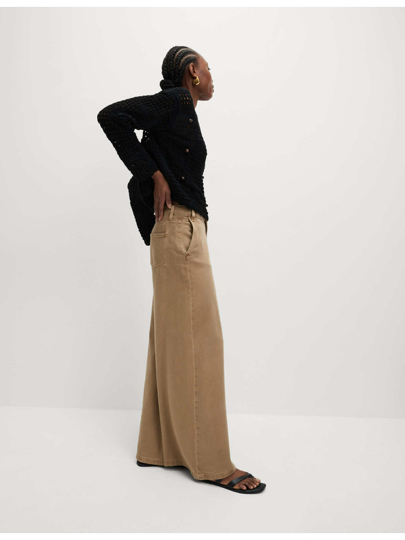 Marks & Spencer Skraćeni džemper od pamučne mješavine s labavim štrikanjem, labavog kroja Marks & Spencer crna