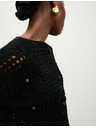 Marks & Spencer Skraćeni džemper od pamučne mješavine s labavim štrikanjem, labavog kroja Marks & Spencer crna
