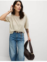 Marks & Spencer Metalni pleteni top s izrezom oko vrata Marks & Spencer krem