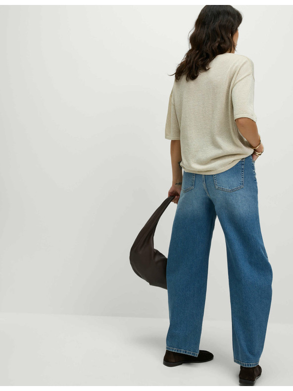 Marks & Spencer Metalni pleteni top s izrezom oko vrata Marks & Spencer krem