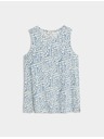 Marks & Spencer Majica bez rukava opuštenog kroja, visok udio pamuka s printom Marks & Spencer plava