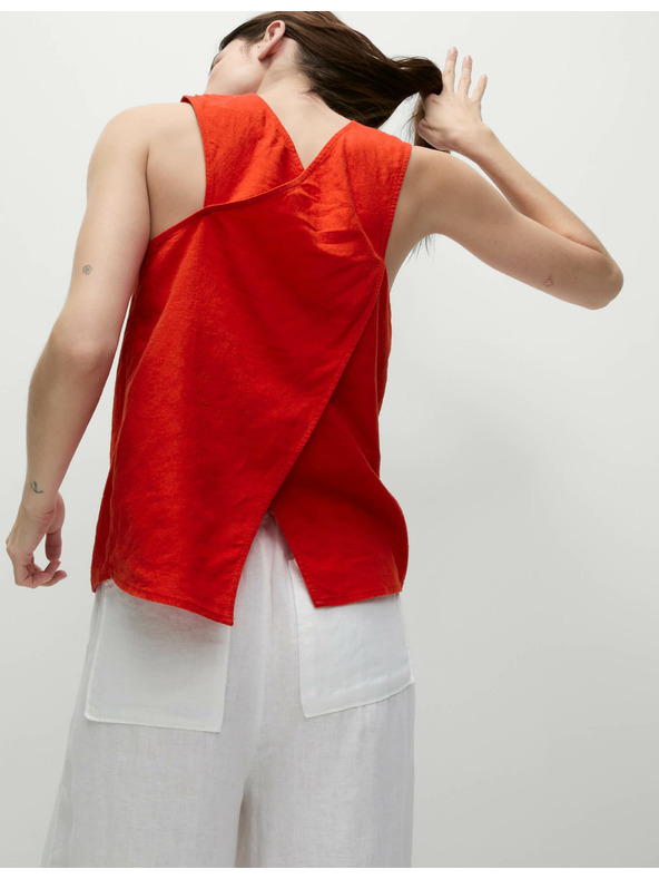 Marks & Spencer Top s prekriženim leđima i visokim udjelom lana Marks & Spencer