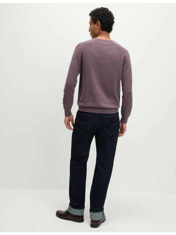 Marks & Spencer Džemper od čistog pamuka, s izrezom prema vratu Marks & Spencer ljubičasta