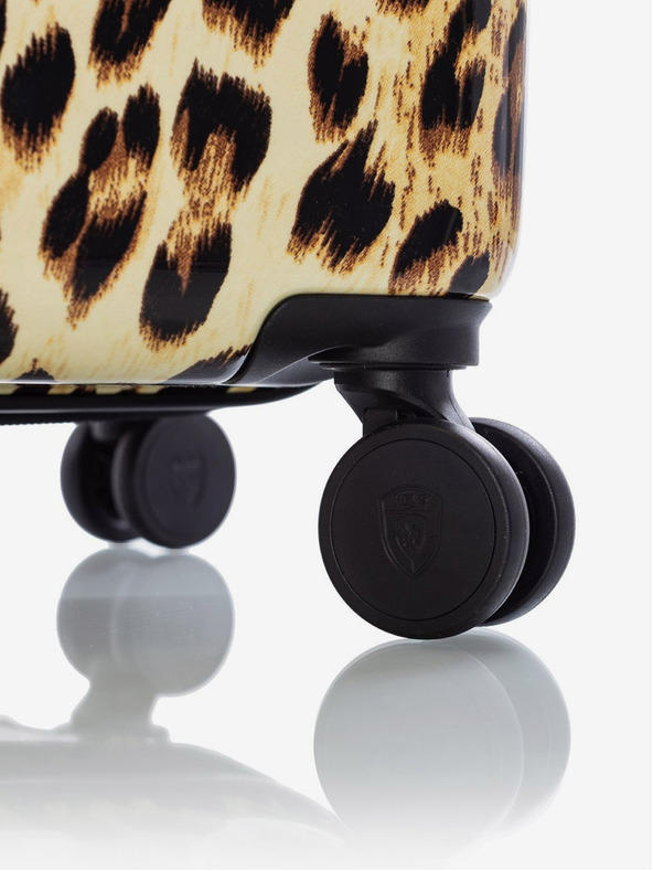Heys Crno-smeđi putni kovčeg s uzorkom Heys Brown Leopard L