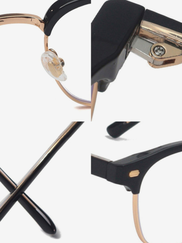 VEYREY VeyRey naočale s poluokvirom Ranw za blokiranje plave svjetlosti