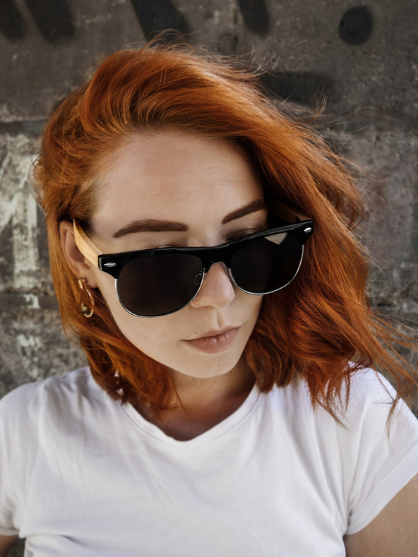 VEYREY VeyRey Sunčane naočale polarizirani poluokvir Hyalos crno staklo