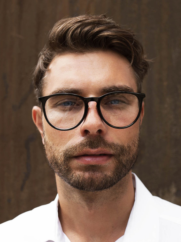 VEYREY VeyRey Naočale s prozirnim staklima kutne Bonham crne boje