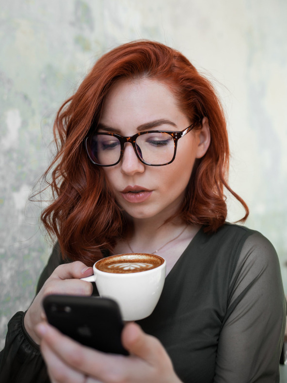 VEYREY VeyRey Blue kutne naočale za blokiranje svjetla Evelin smeđe