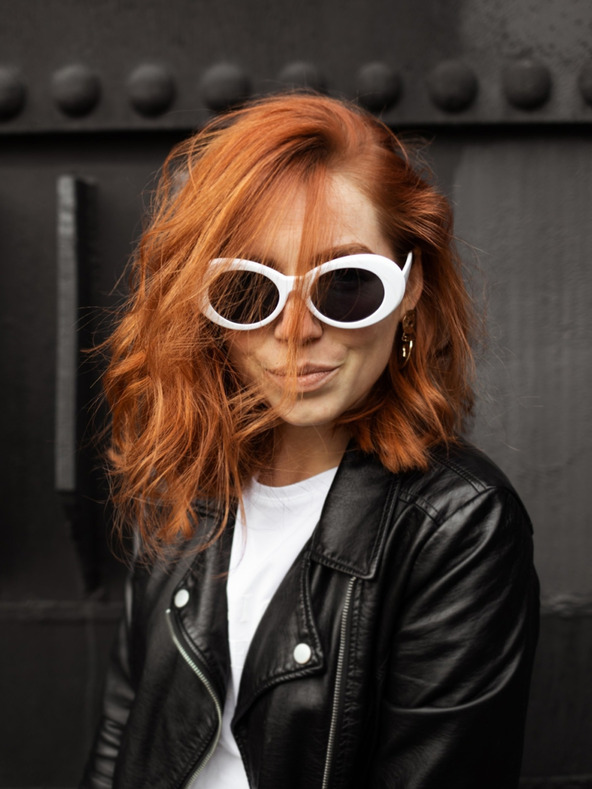 VEYREY VeyRey Sunčane naočale ovalne Cobain bijele