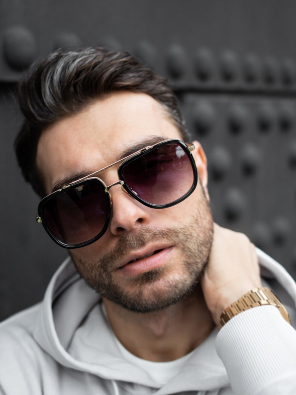 VEYREY VeyRey Square sunčane naočale Holger crne