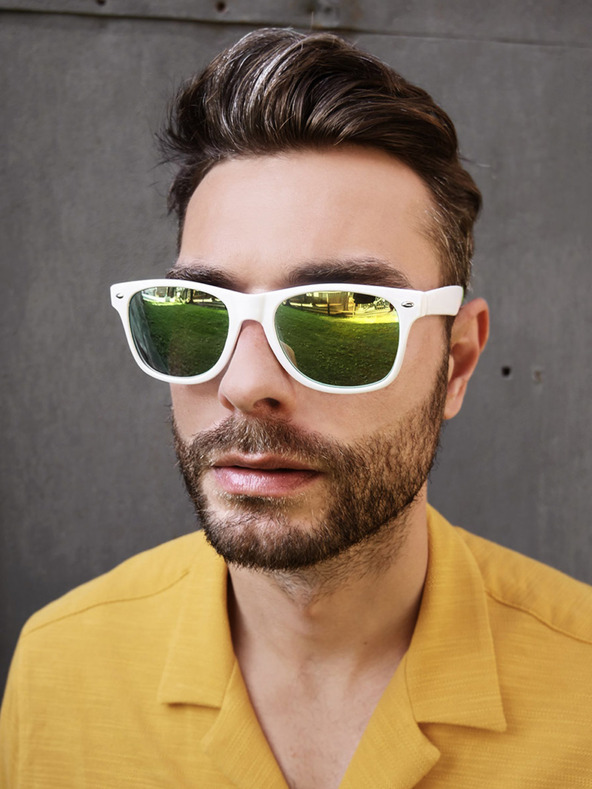 VEYREY VeyRey sunčane naočale Nerd zrcalne zlatne leće