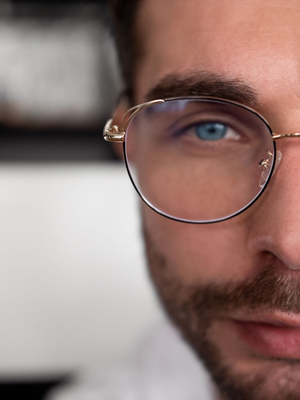 VEYREY VeyRey Blue light blocking stakla ovalne Petronell crno zlato