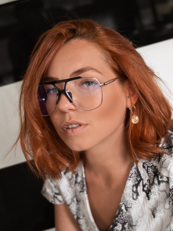 VEYREY VeyRey Asa srebrne naočale za blokiranje plave svjetlosti