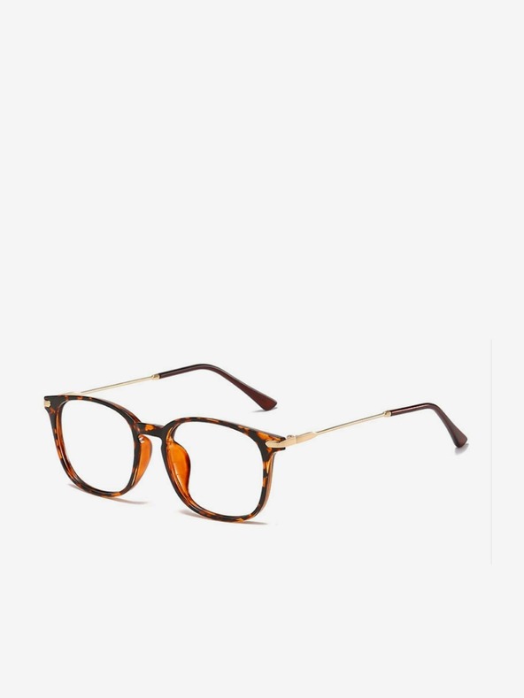 VEYREY VeyRey Blue Light Block Glasses Square Orvar Brown