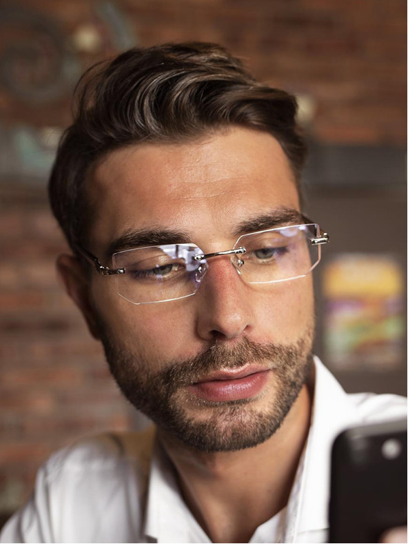 VEYREY VeyRey Sallis naočale za blokiranje plave svjetlosti u srebru