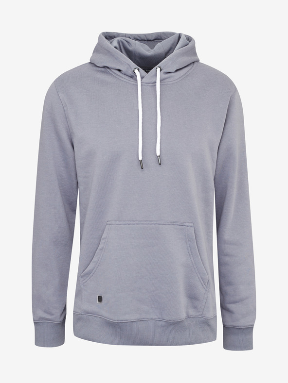 Ombre Clothing Siva muška osnovna majica s kapuljačom Ombre Clothing