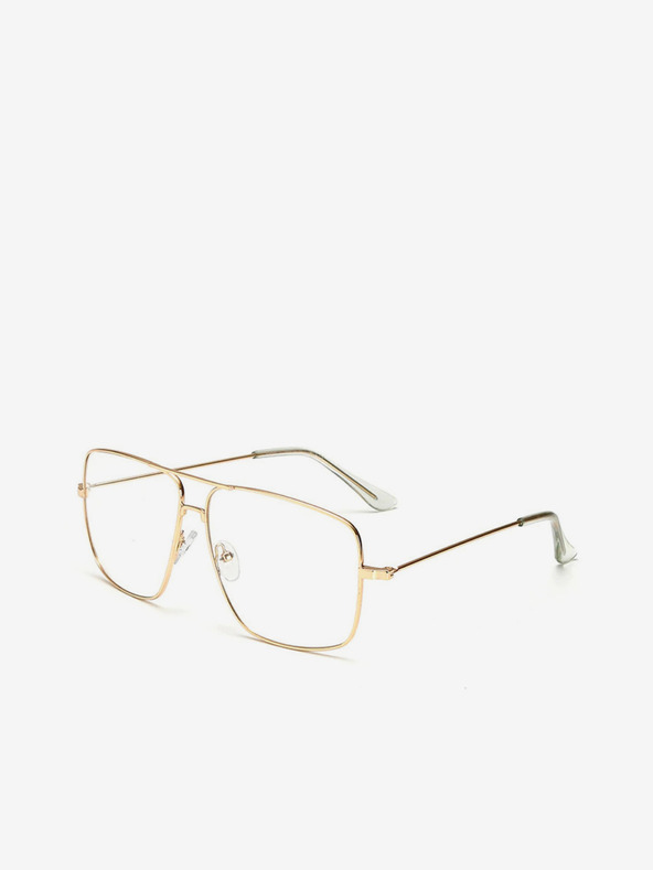 VEYREY VeyRey Miles Square zlatne prozirne naočale