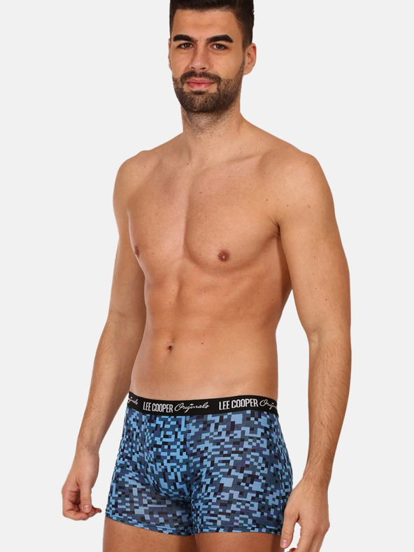 Lee Cooper Komplet od tri muške bokserice u plavoj, ljubičastoj i crvenoj boji Lee Coopera