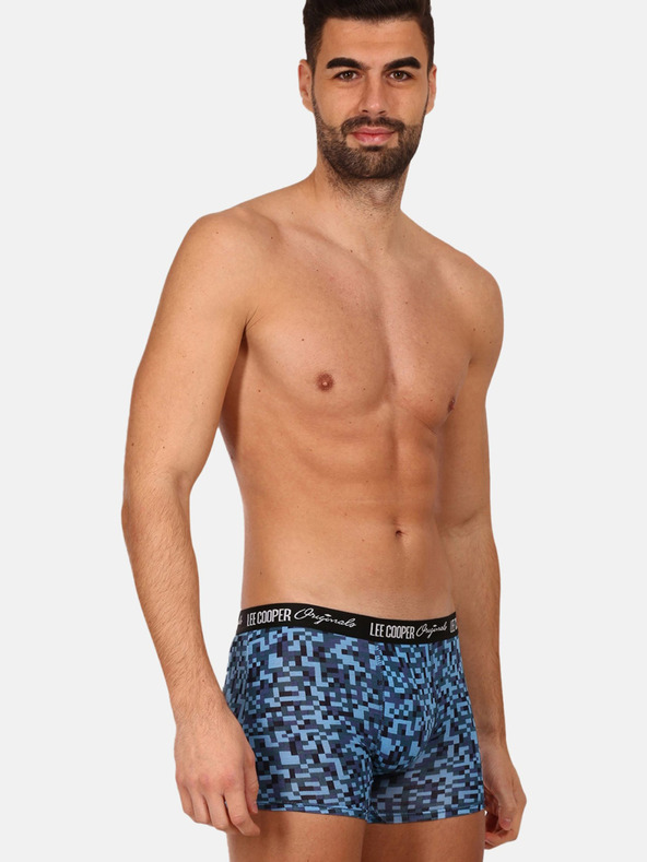 Lee Cooper Komplet od tri muške bokserice u plavoj, ljubičastoj i crvenoj boji Lee Coopera