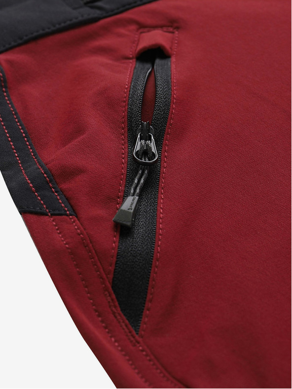 ALPINE PRO Crvene ženske softshell hlače ALPINE PRO Spana