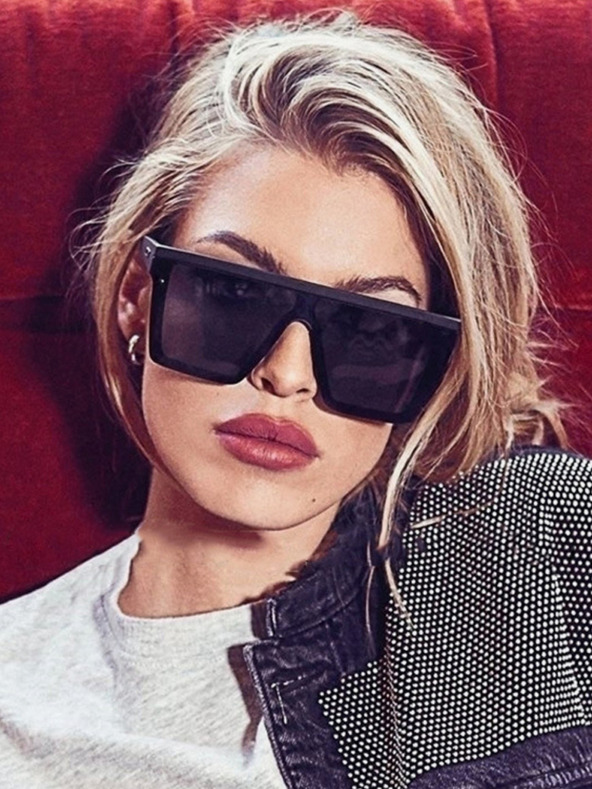 VEYREY Crne unisex sunčane naočale VeyRey Oversize Pholit