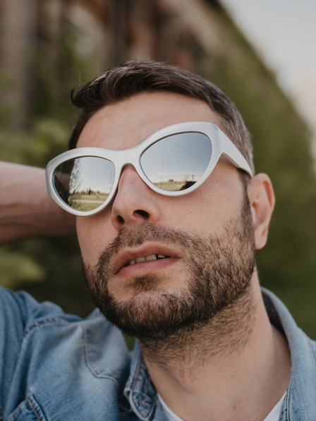 VEYREY VeyRey Gimprailius srebrne unisex sportske sunčane naočale