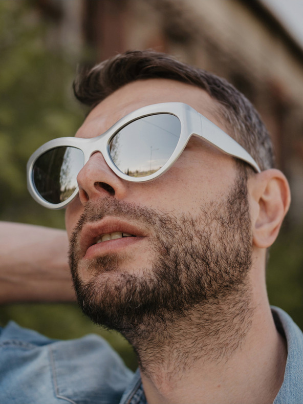 VEYREY VeyRey Gimprailius srebrne unisex sportske sunčane naočale