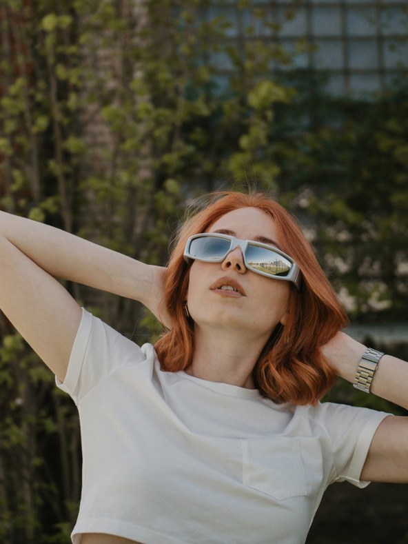 VEYREY VeyRey Steampunk Istephiel bijele uniseks sportske sunčane naočale