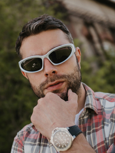 VEYREY Bijele unisex sunčane naočale VeyRey Steampunk Telos