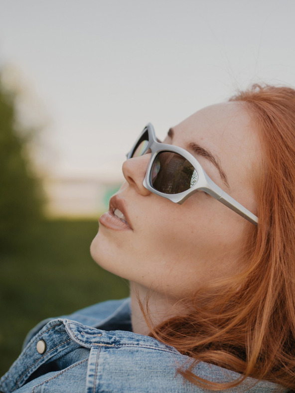 VEYREY Bijele unisex sunčane naočale VeyRey Narel