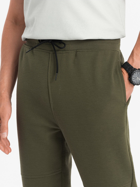 Ombre Clothing Kaki muške trenirke Ombre Clothing Ottoman