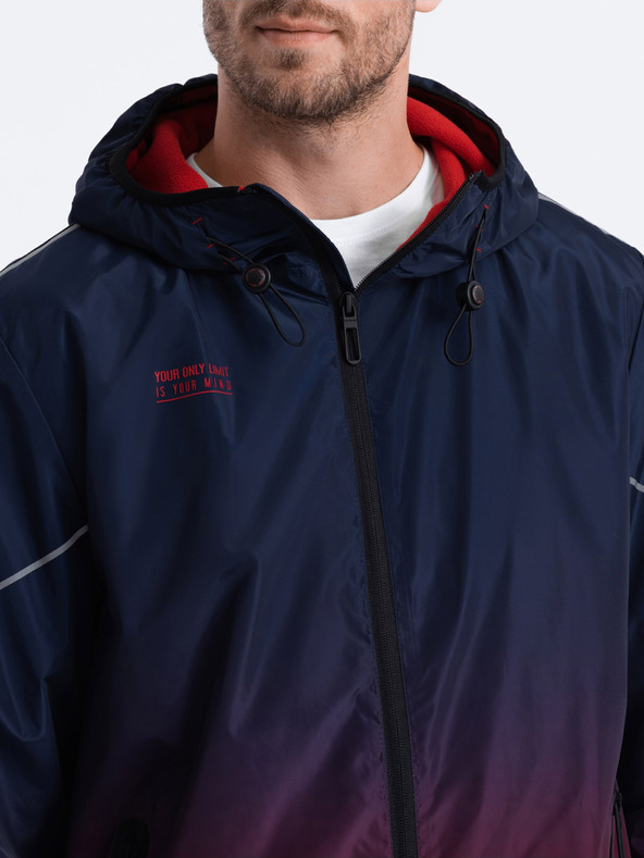 Ombre Clothing Crveno-plava muška sportska jakna Ombre Clothing