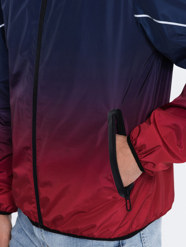 Ombre Clothing Crveno-plava muška sportska jakna Ombre Clothing