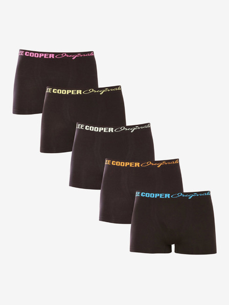 Lee Cooper Set od pet pari muških bokserica Lee Cooper crne boje