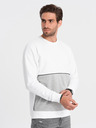 Ombre Clothing Sivo-bijeli muški sweatshirt Ombre Clothing