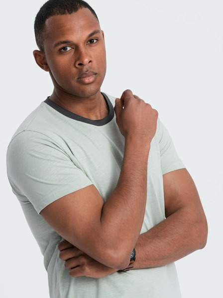 Ombre Clothing Siva muška majica Ombre Clothing