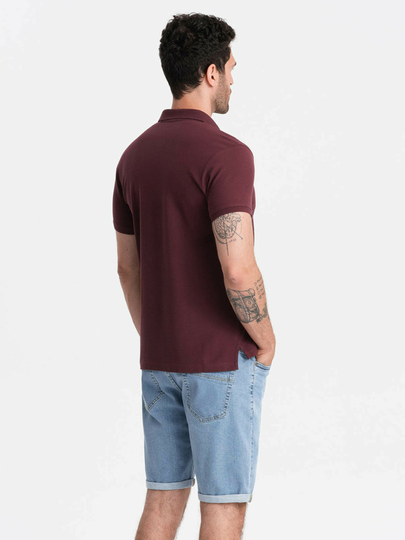 Ombre Clothing Wine muška polo majica Ombre Clothing