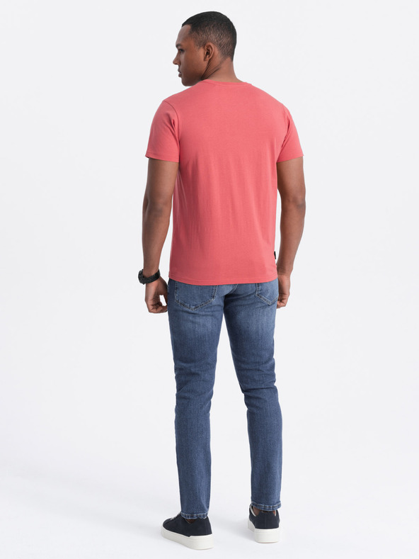 Ombre Clothing Coral muška osnovna majica Ombre Clothing