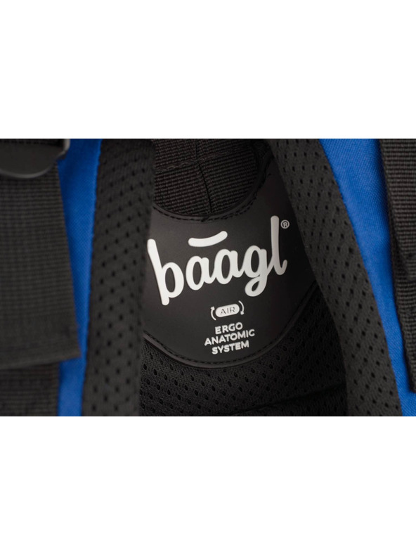 BAAGL  Plavi školski ruksak cubic neon Baagl
